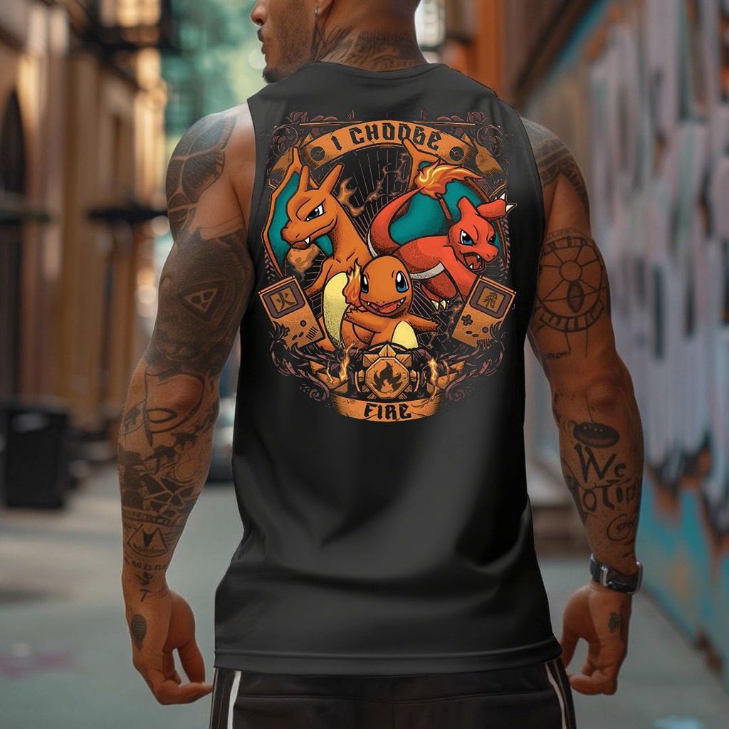 Unisex Anime Sleeveless Tank Top-comicclothing