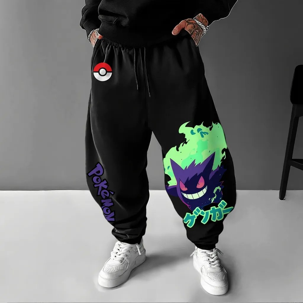 Pokémon Unisex Anime Gengar Pants