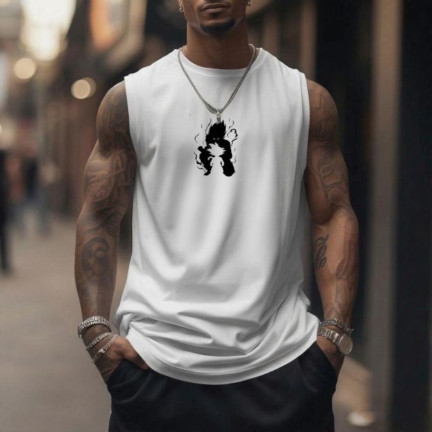 Unisex Anime Sleeveless Tank Top-comicclothing