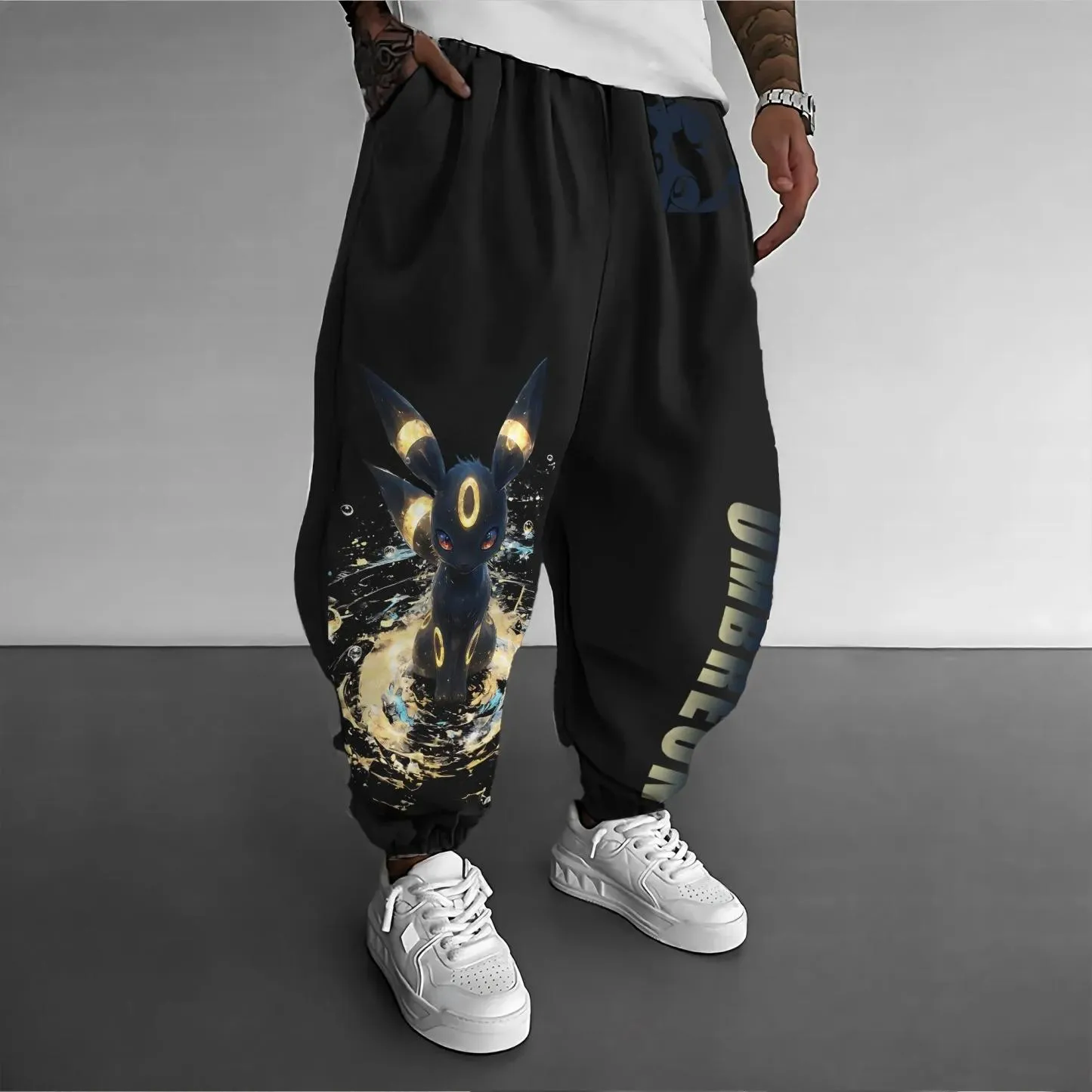 Pokémon Unisex Anime  Eevee Pants-Anime x kingdom