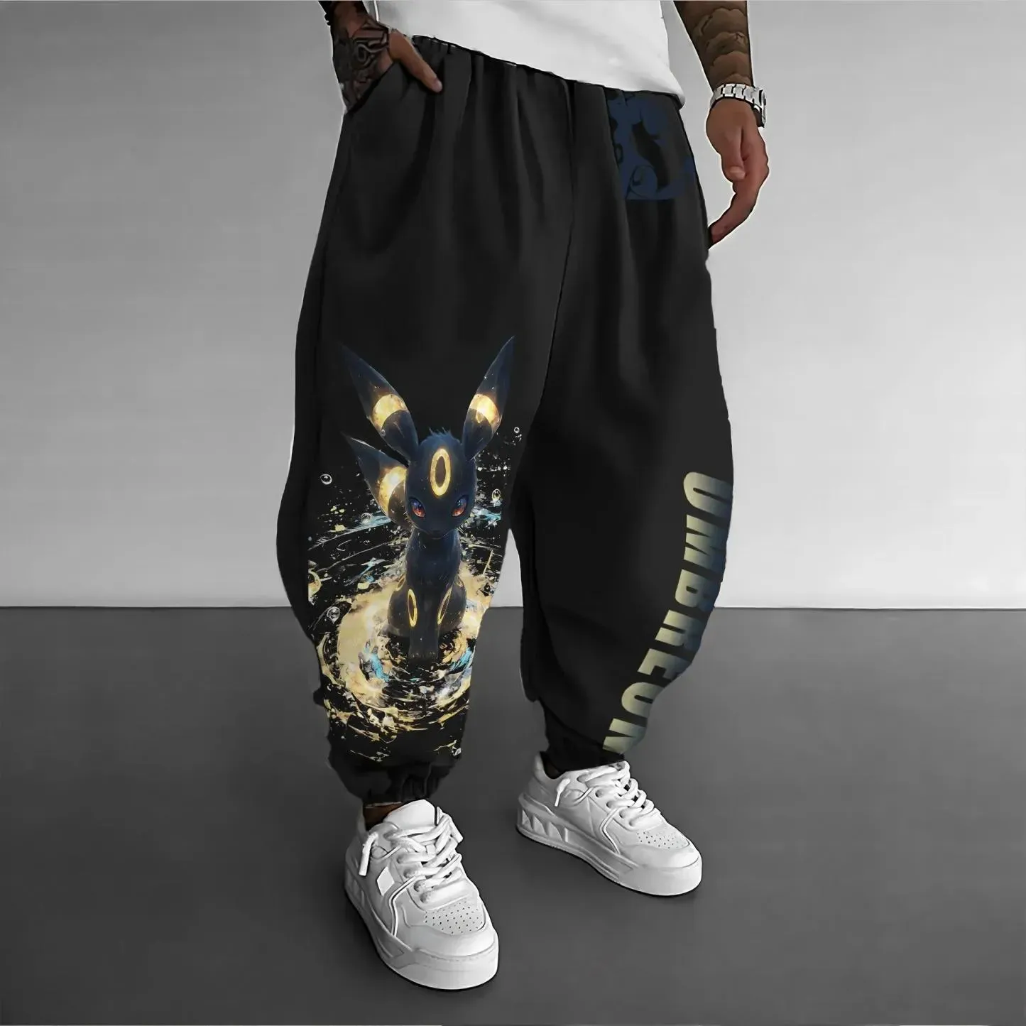 Pokémon Unisex Anime  Eevee Pants-Anime x kingdom