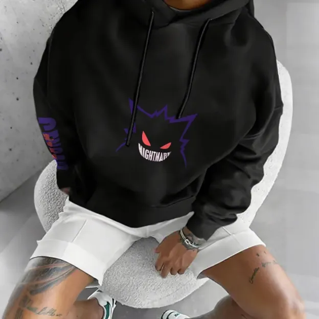 Pokémon Unisex Anime Gengar Hoodie-Anime x kingdom