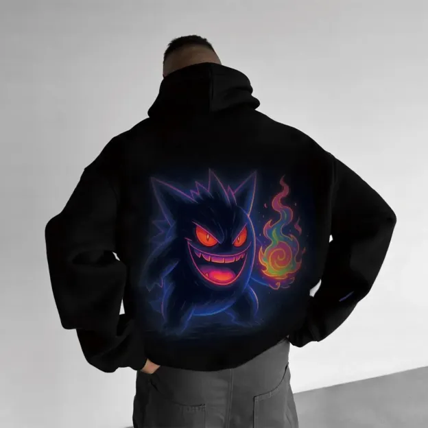 Pokémon Unisex Anime Gengar Hoodie