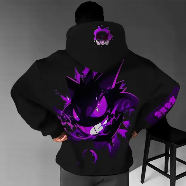 Pokémon Unisex Anime Gengar Hoodie