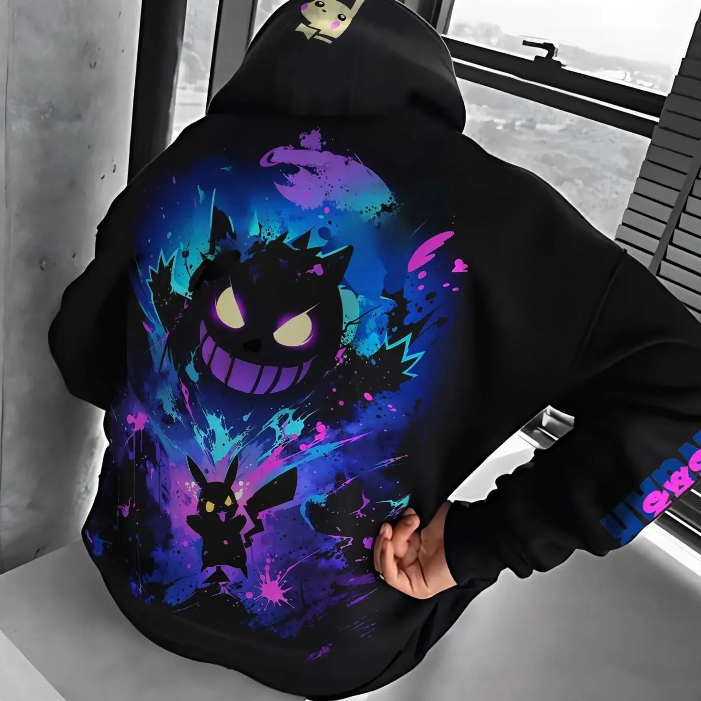 Pokémon Unisex Anime Gengar Hoodie-Anime x kingdom
