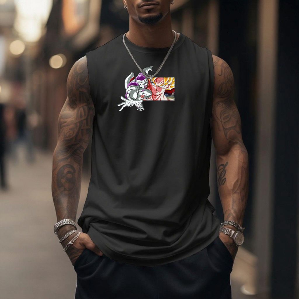 Unisex Anime Sleeveless Tank Top-comicclothing