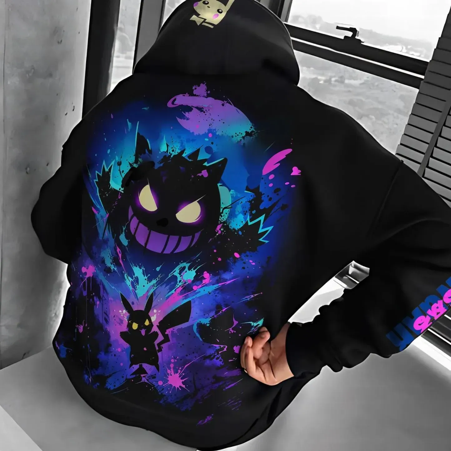 Pokémon Unisex Anime Gengar Hoodie-Anime x kingdom