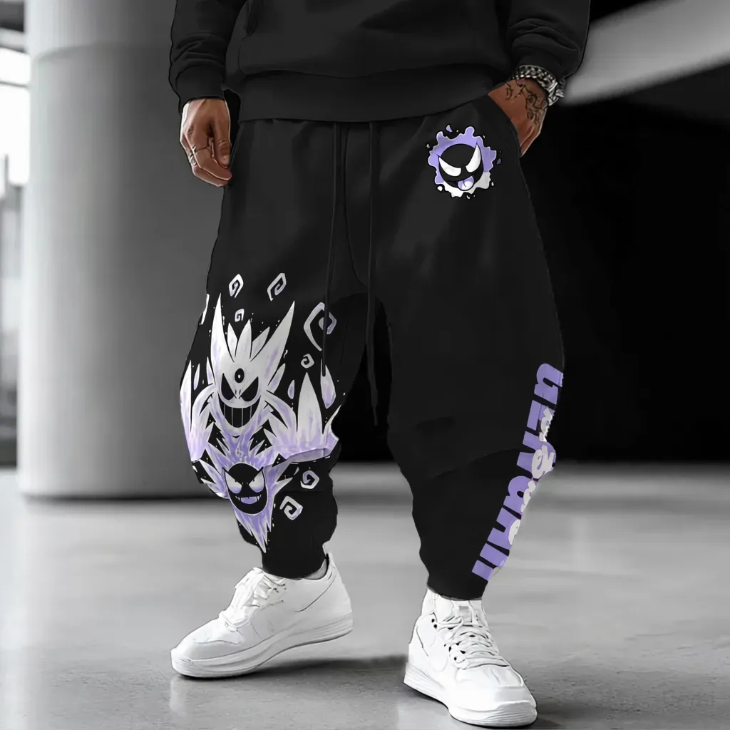 Pokémon Unisex Anime  Gengar Pants-Anime x kingdom