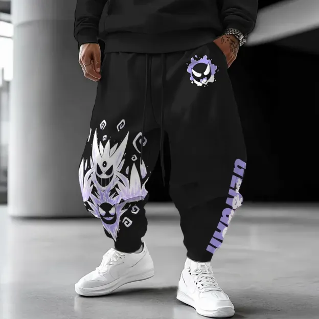 Pokémon Unisex Anime  Gengar Pants-Anime x kingdom