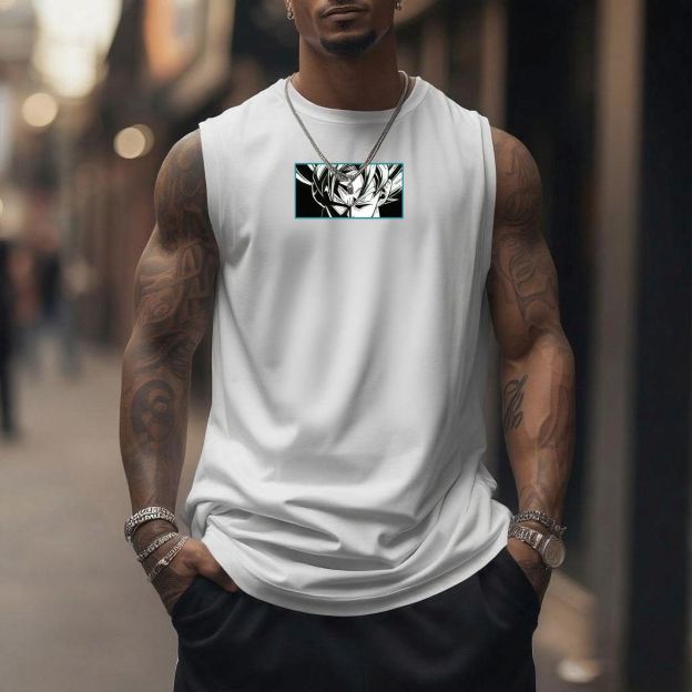 Unisex Anime Sleeveless Tank Top-comicclothing