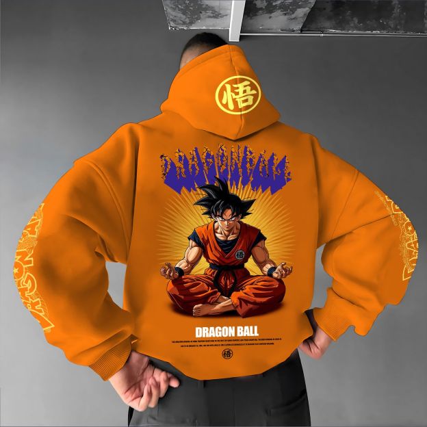 Unisex Anime Print  Casual Oversized Hoodie