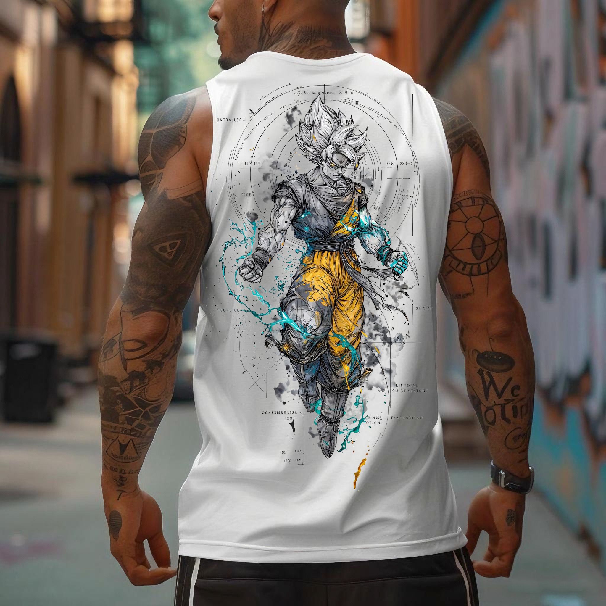 Unisex Anime Sleeveless Tank Top