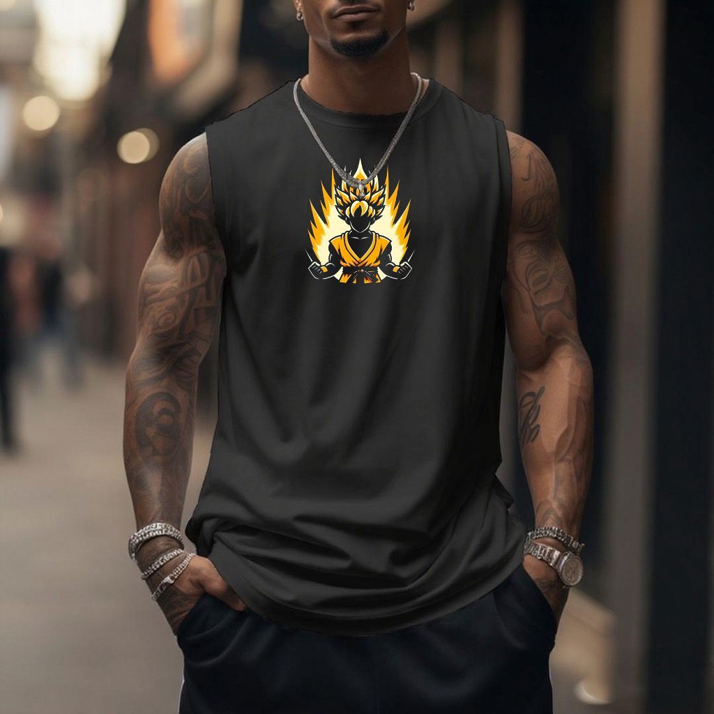 Unisex Anime Sleeveless Tank Top-comicclothing