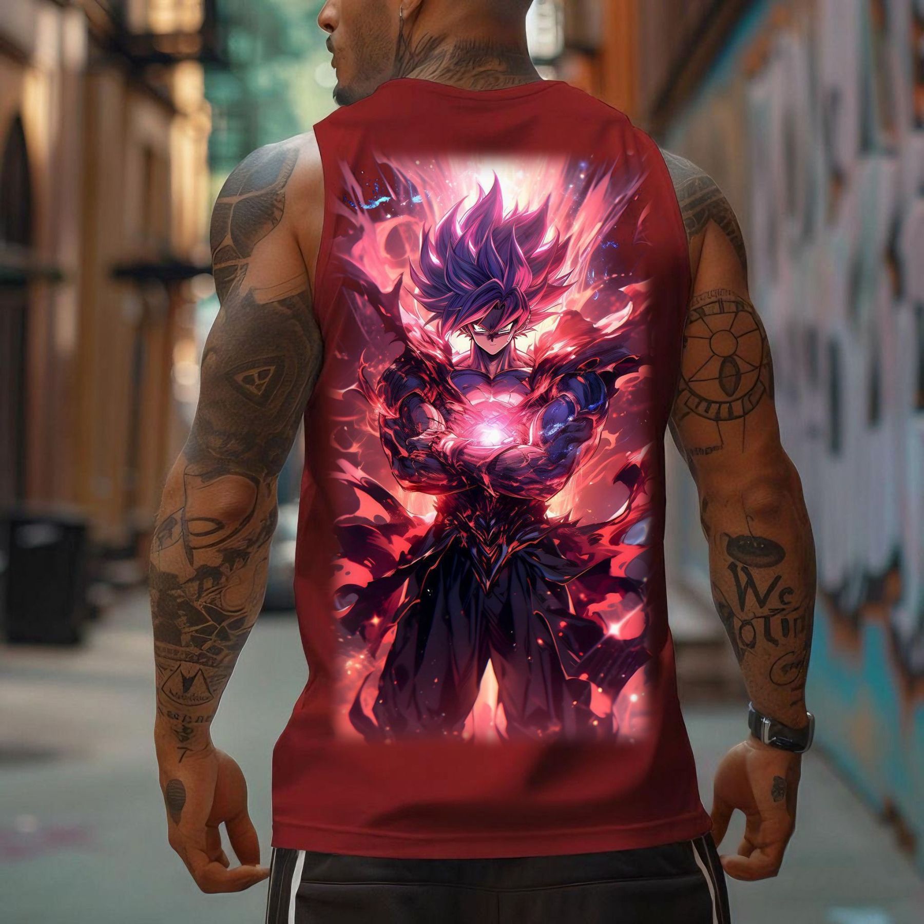 Unisex Anime Sleeveless Tank Top-comicclothing