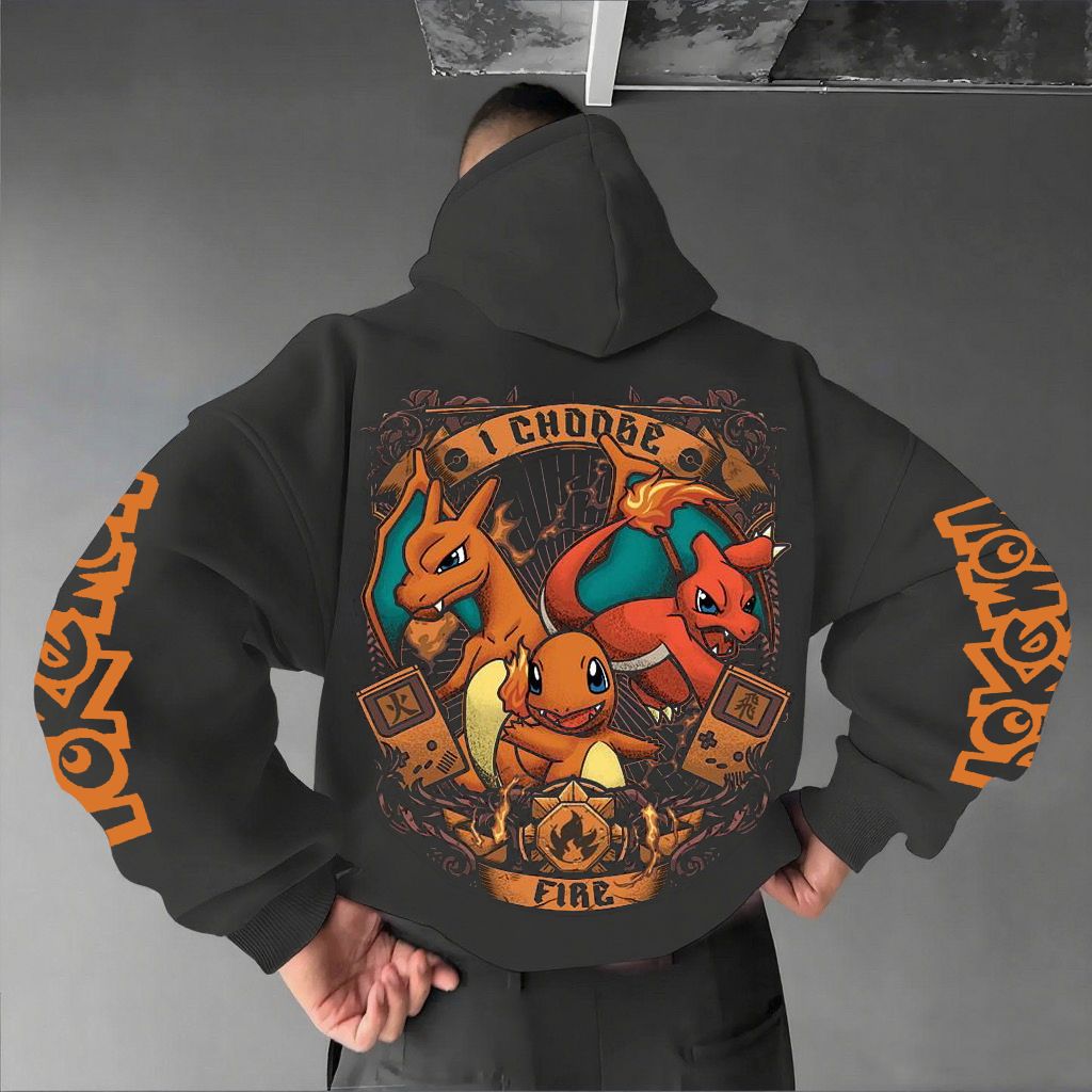 Unisex Anime Graphic Streetwear Vintage Hoodie