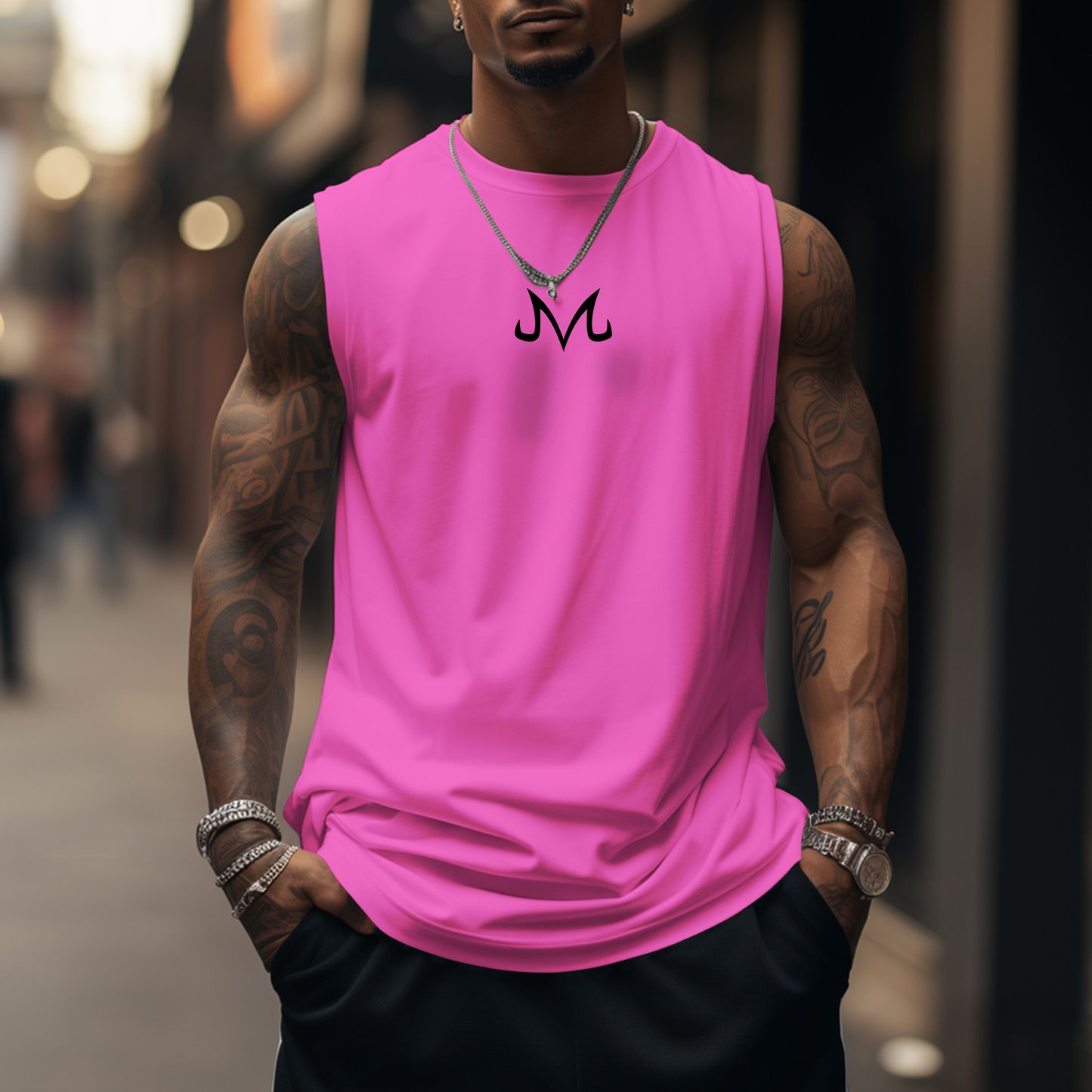 Unisex Anime Sleeveless Tank Top