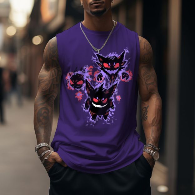 Unisex Anime Sleeveless Tank Top-comicclothing