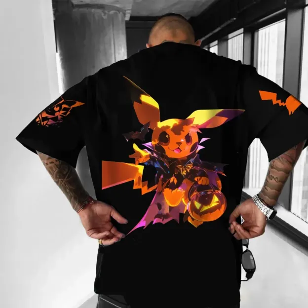 Pokémon Unisex Anime Halloween Mimikyu T-shirt