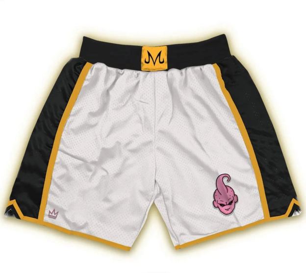 Kid Buu Dragon Ball Retro Shorts (white colorway)
