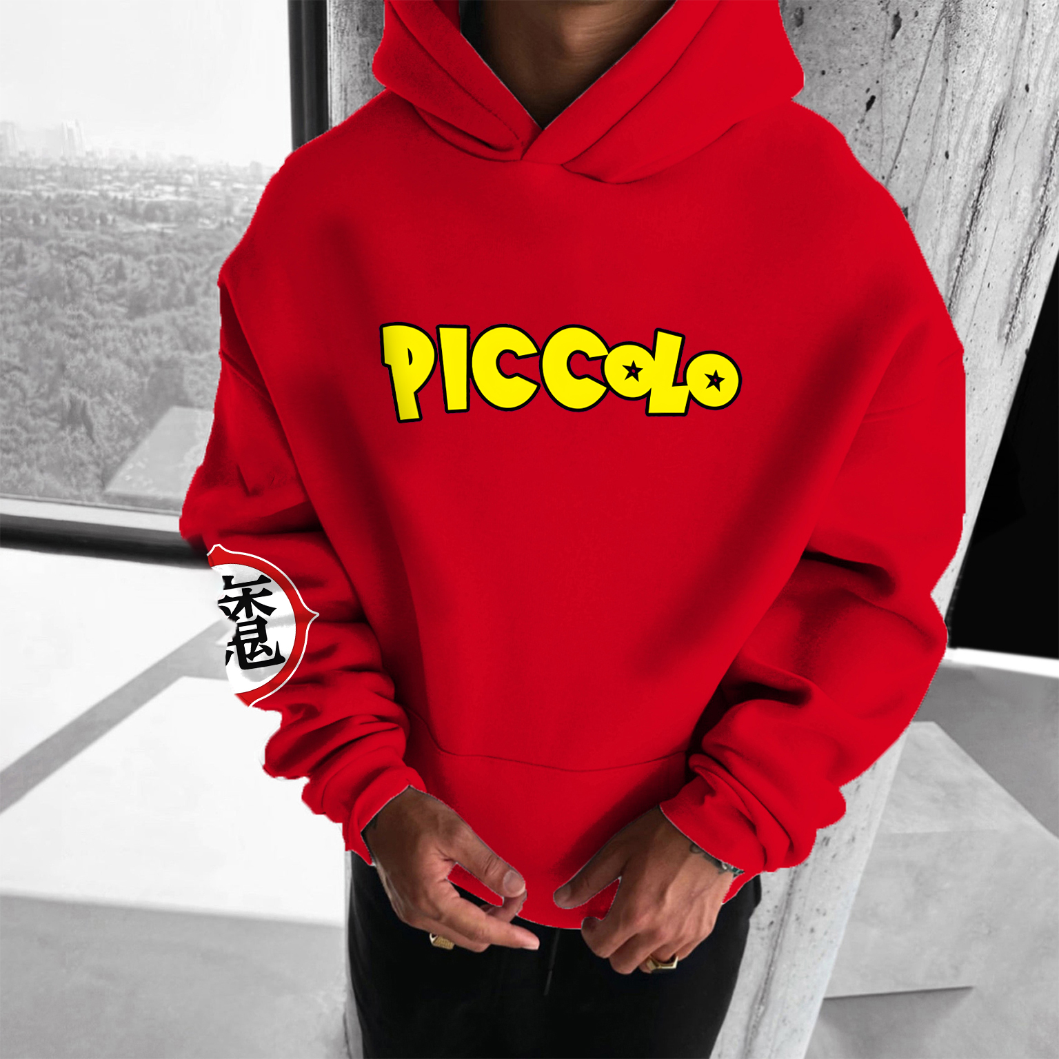 Unisex Anime Print  Casual Oversized Hoodie