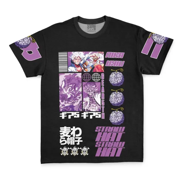 Monkey D. Luffy Gear 5th V4 One Piece Streetwear T-Shirt