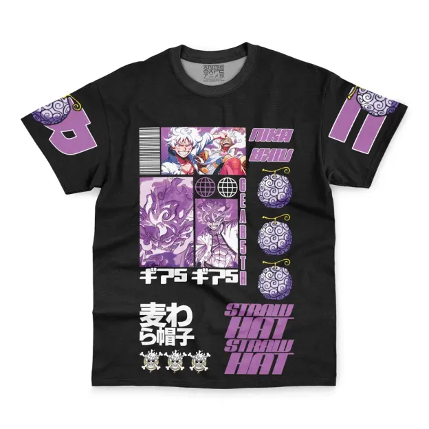 Monkey D. Luffy Gear 5th V4 One Piece Streetwear T-Shirt