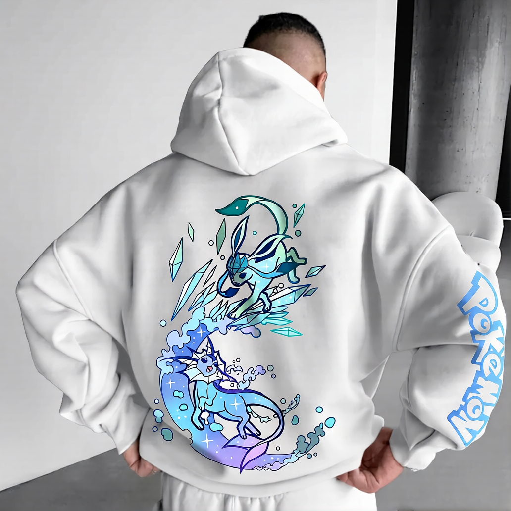 Pokémon Unisex Anime Eevee Hoodie-Anime x kingdom