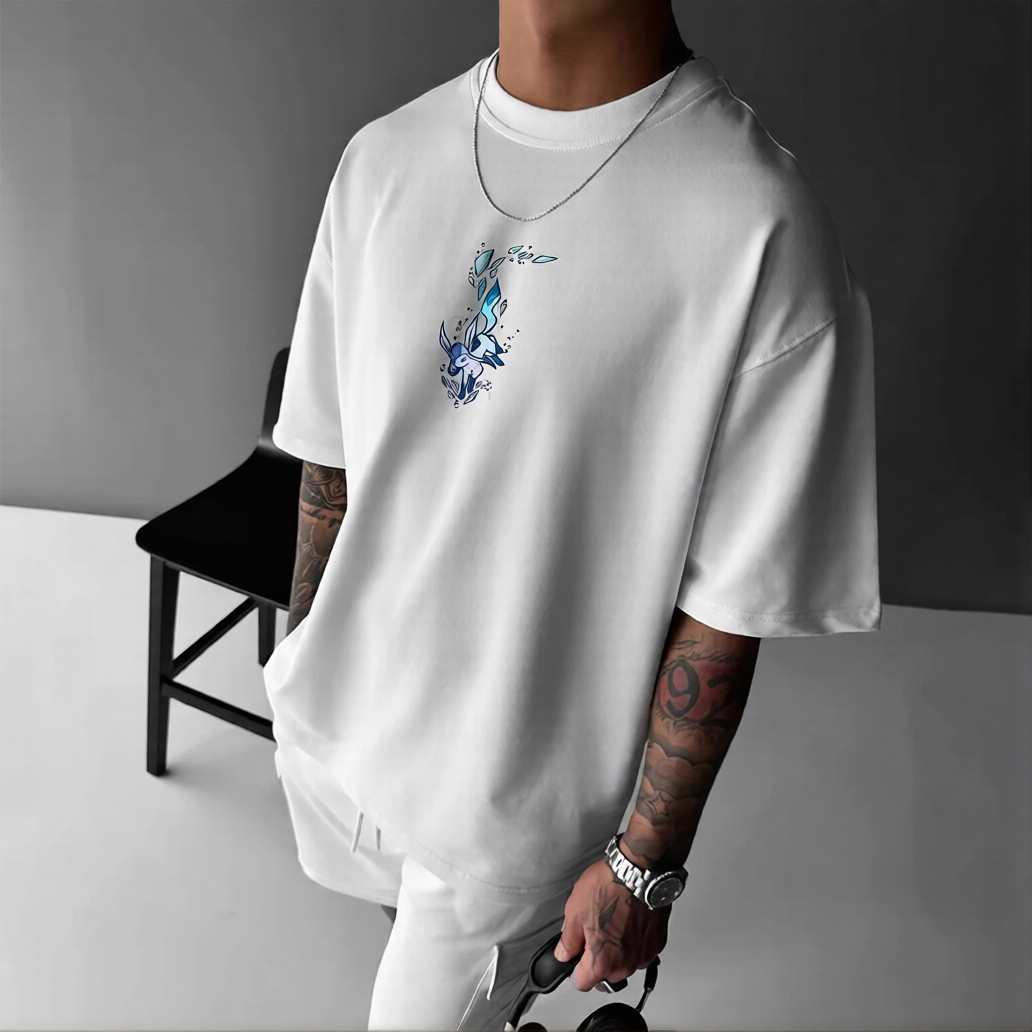 Pokémon Unisex Anime Eevee T-shirt-Anime x kingdom