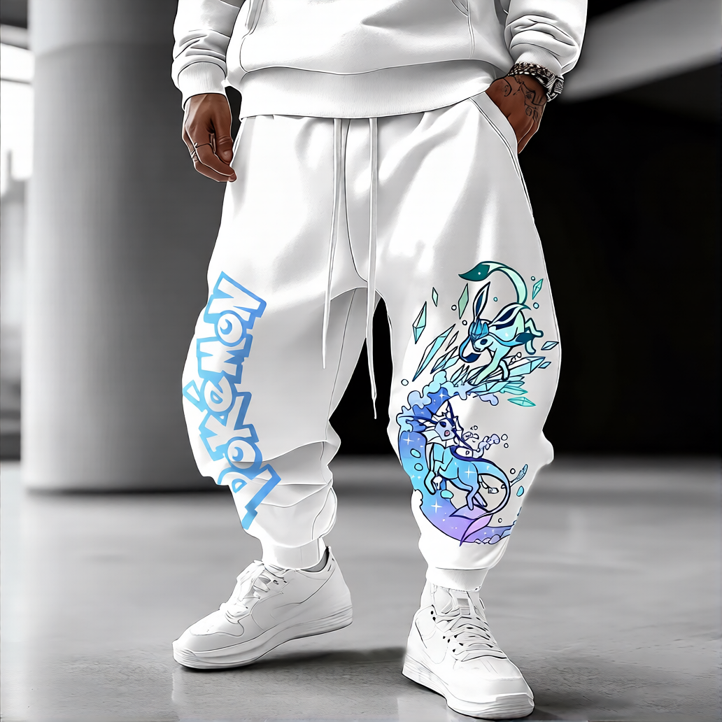 Pokémon Unisex Anime Eevee Pants-Anime x kingdom