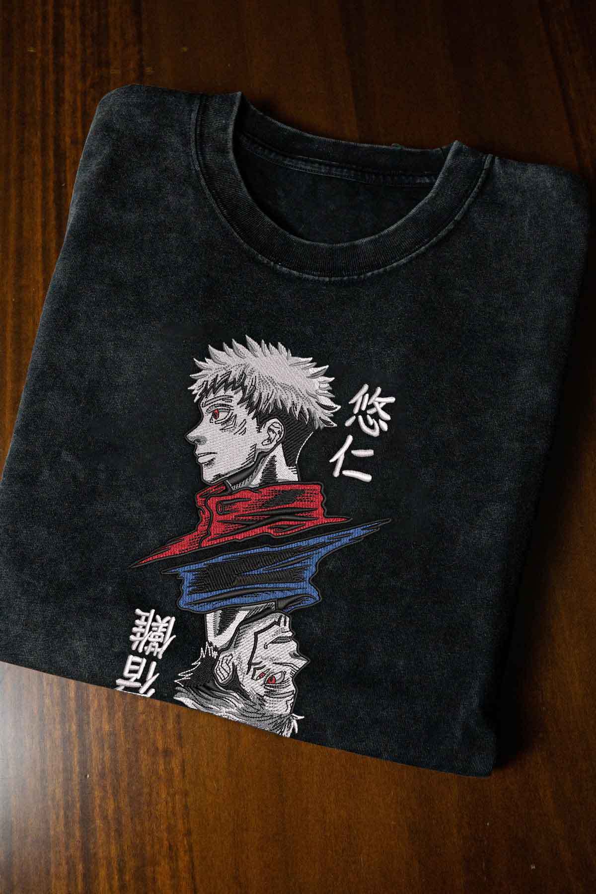 Itadori x Sukuna Embroidery Tee