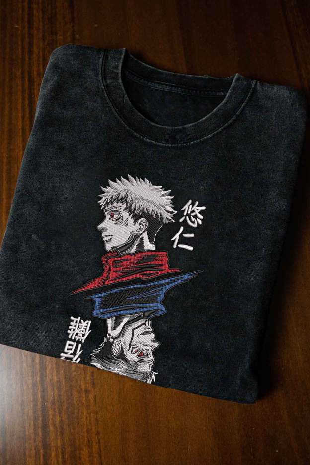 Itadori x Sukuna Embroidery Tee