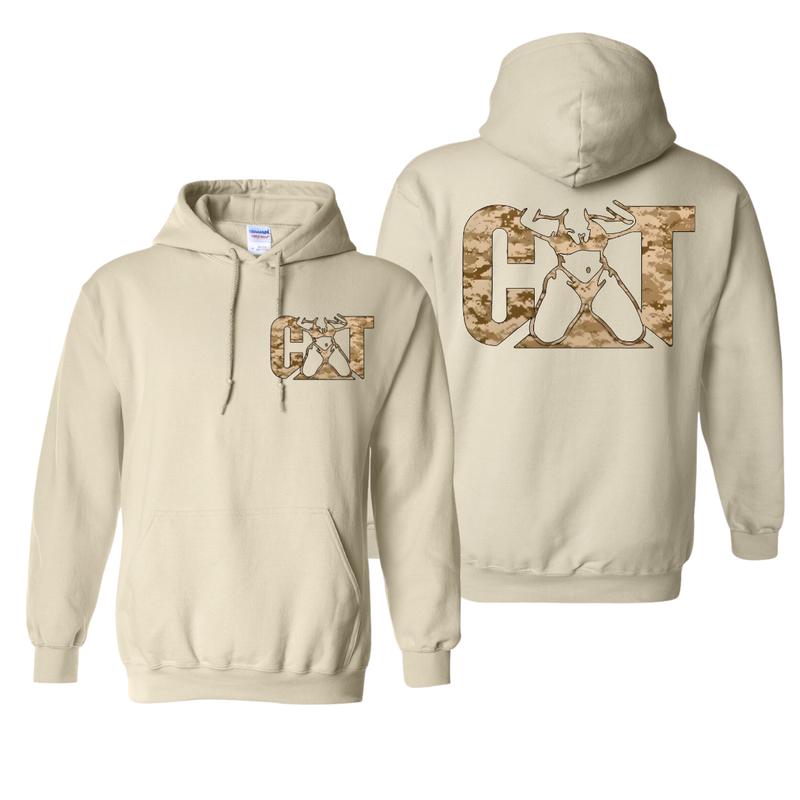 Camo Cat With Woman Unisex Classic Fabric T-Shirt Sweatshirt Hoodie