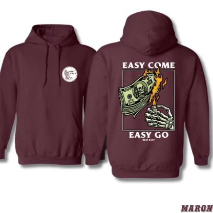 Rest Easy T-shirt /Sweatshirt/Hoodie - Easy Come Easy Go Skeleton Design