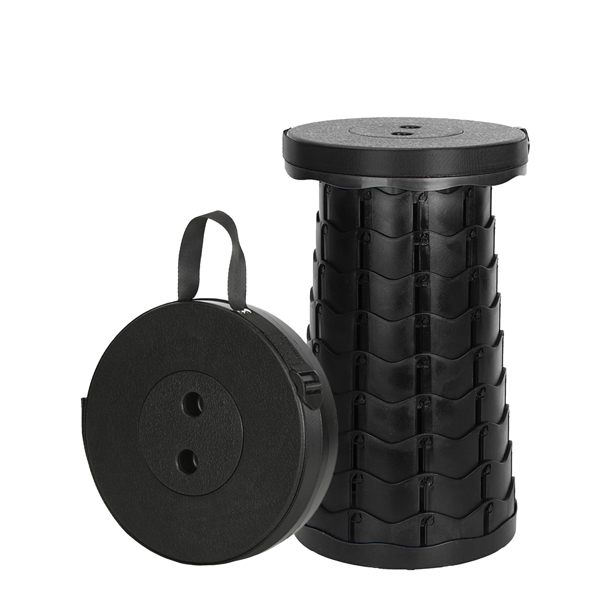 Travel seat with adjustable length 9.8 "" x 9.8 "" x 18 "" 