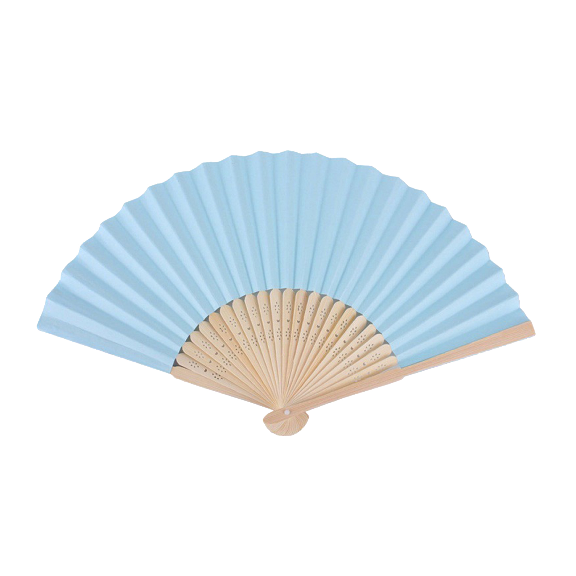 Hand fans crafted from folding paper bamboo 8.3 " x 15 "