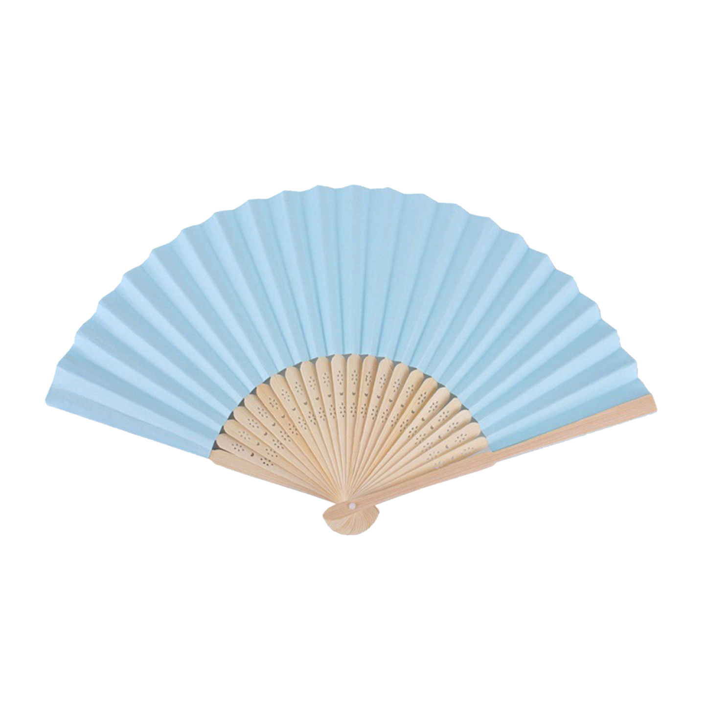 Hand fans crafted from folding paper bamboo 8.3 " x 15 "