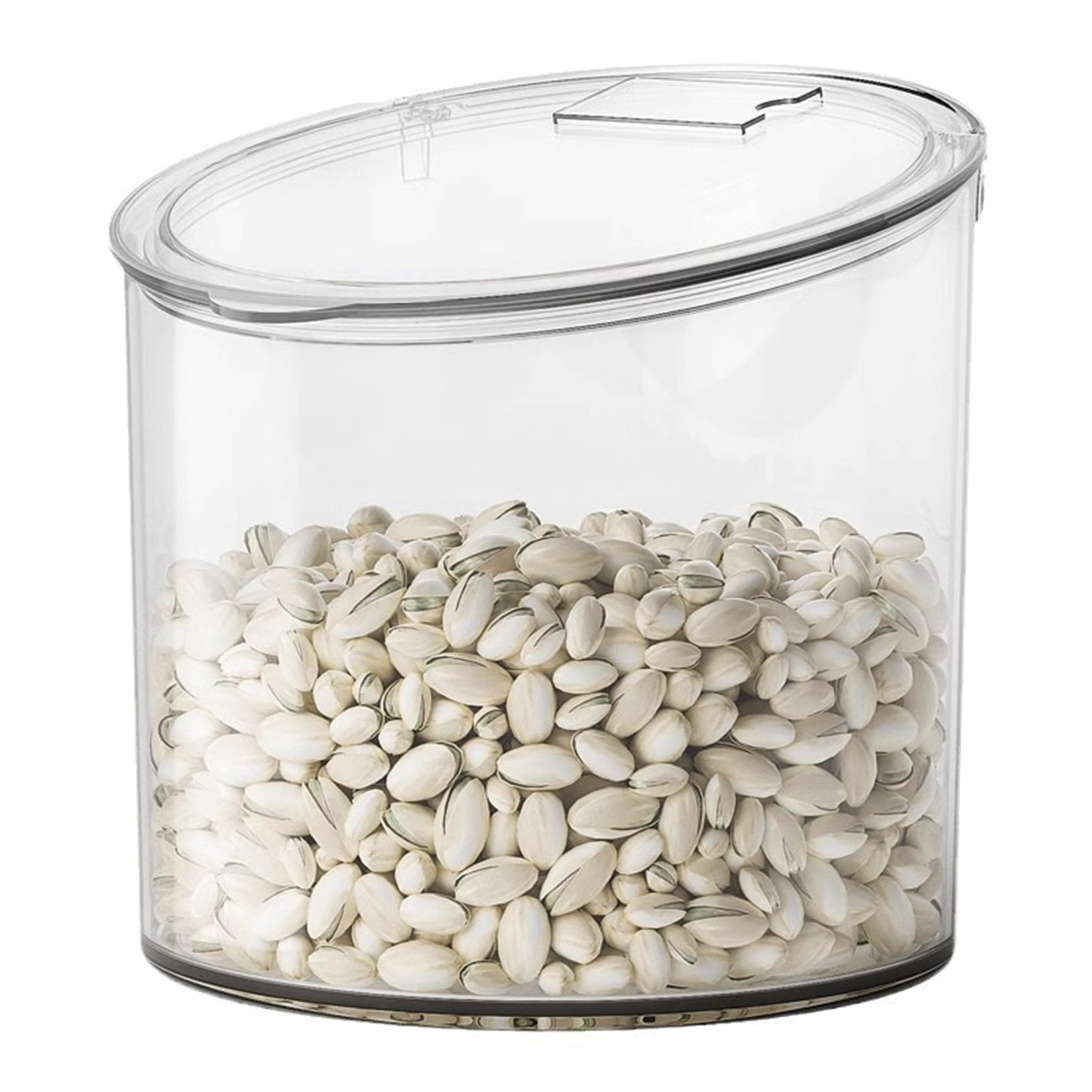 Thickened Transparent Food Barrel with Lid