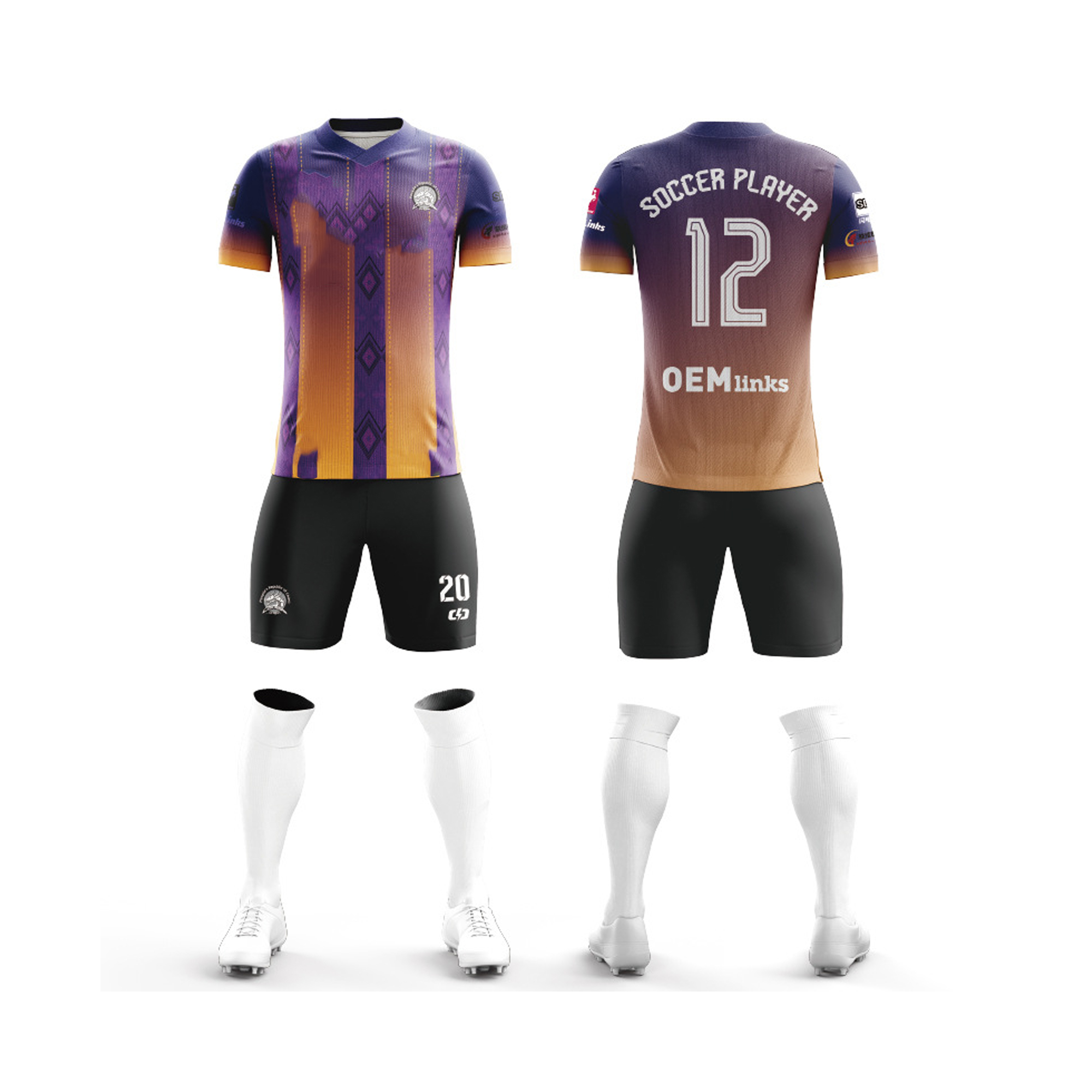 Super Men's Soccer Jersey Match Set