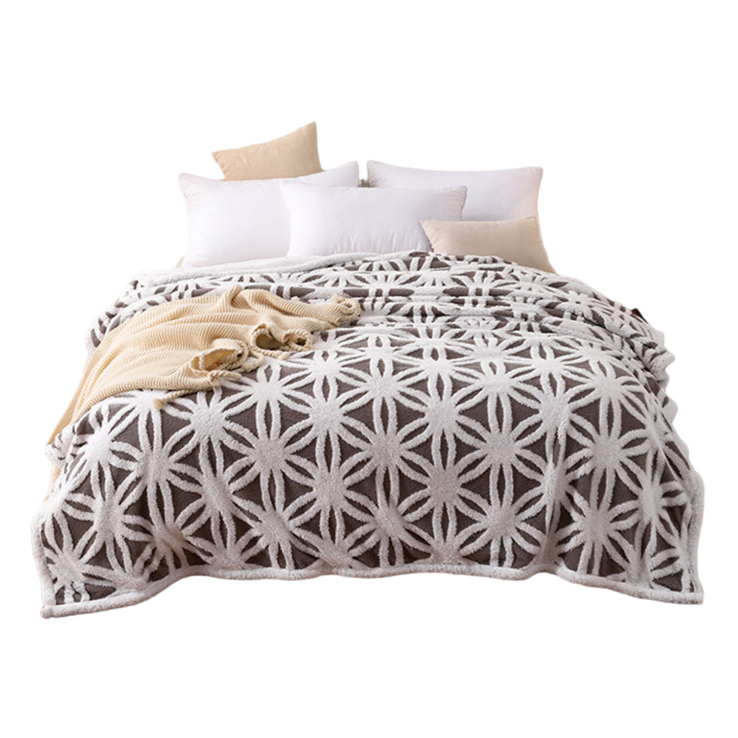 Cationic Lamb Wool Fleece Blanket