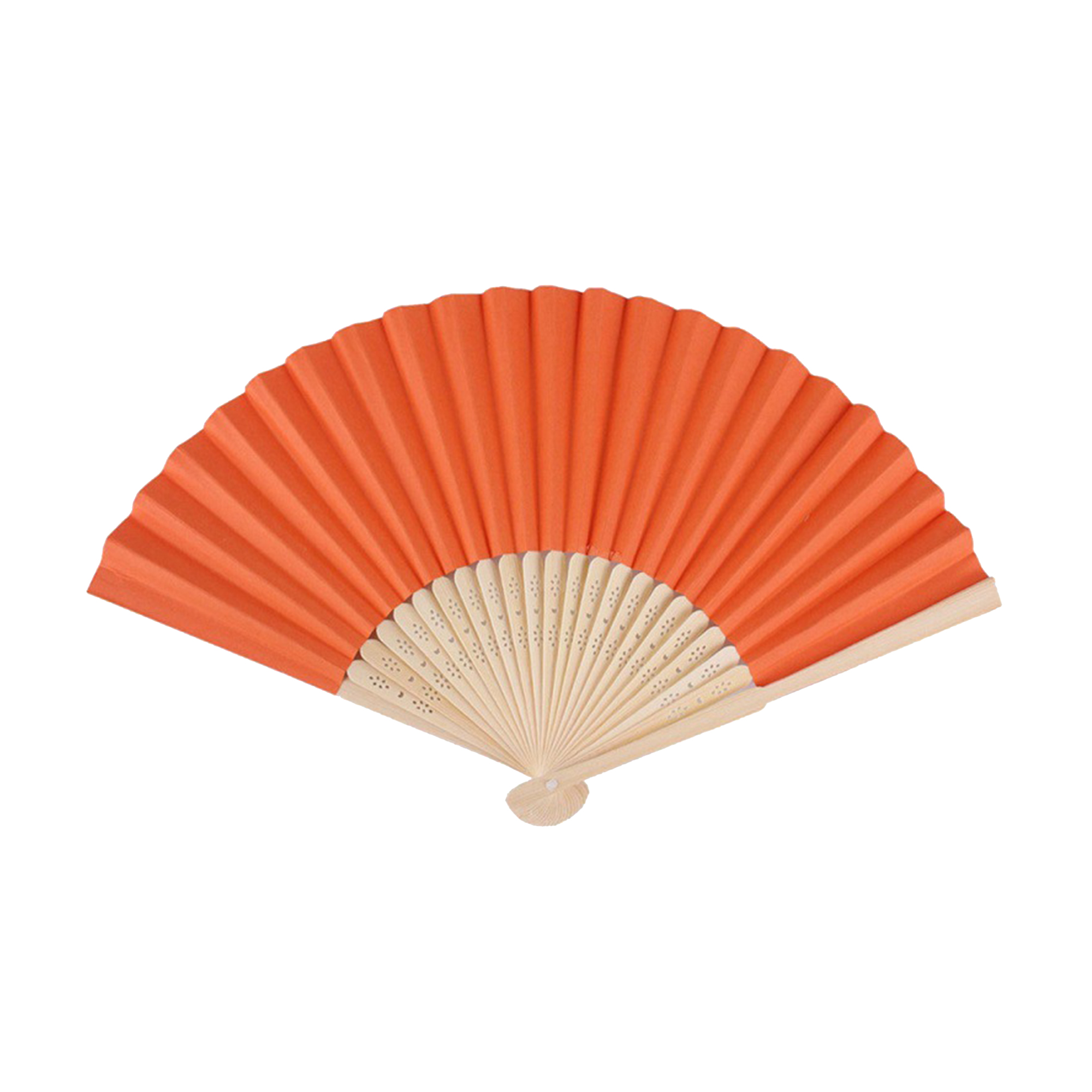 Hand fans crafted from folding paper bamboo 8.3 " x 15 "