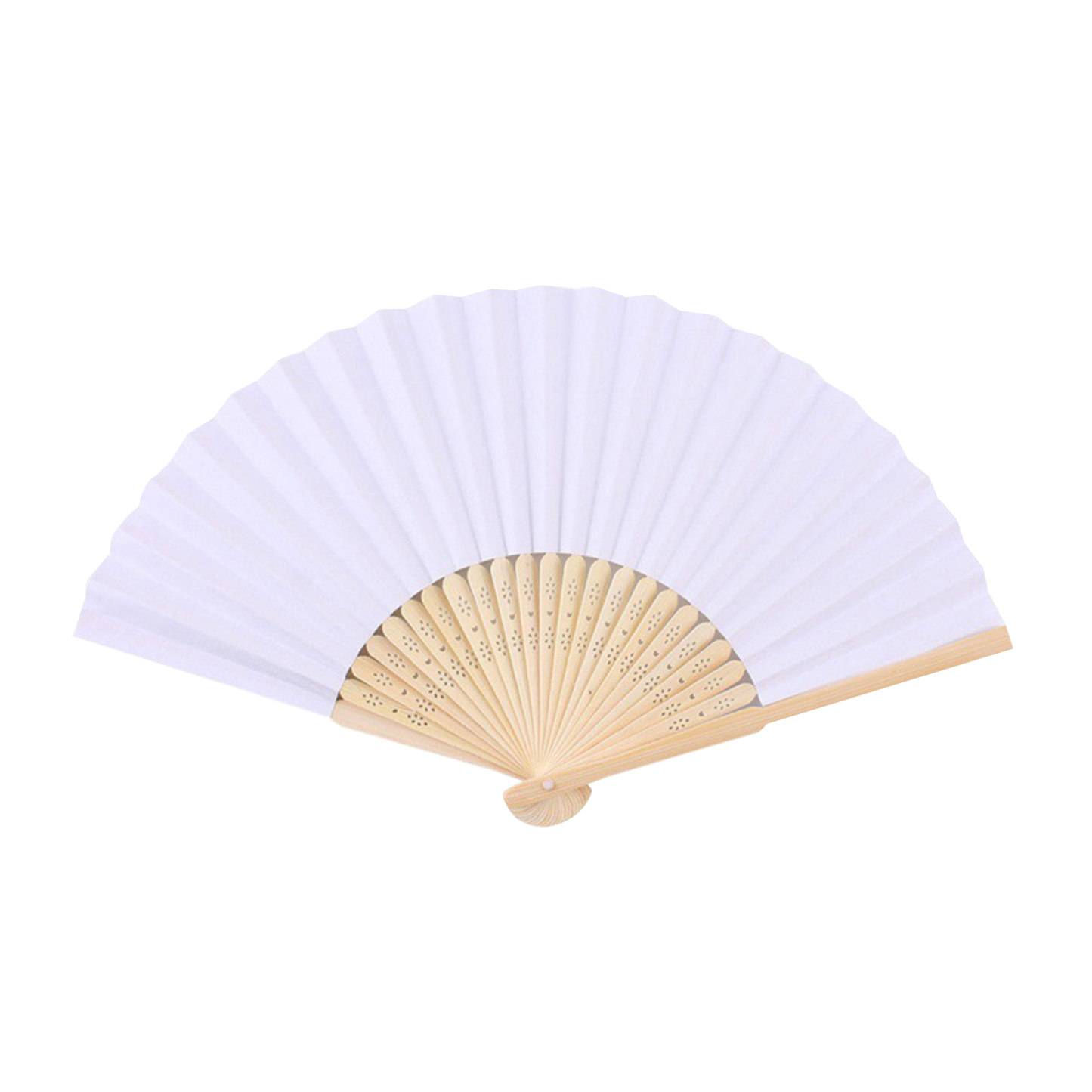 Hand fans crafted from folding paper bamboo 8.3 " x 15 "