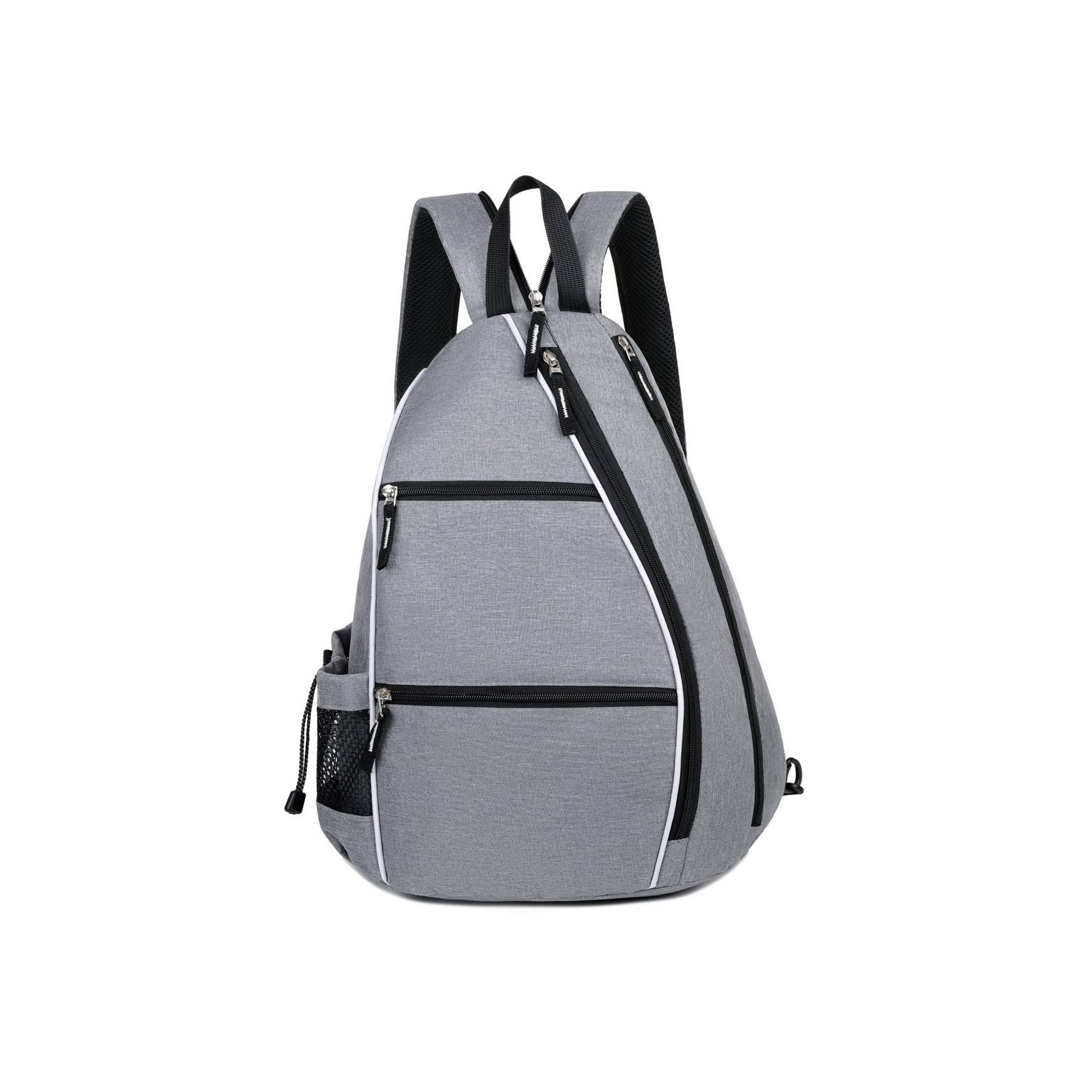 Multifunctional Sports Racket Bag – 17.7"" H x 12.6"" L x 7.9"" W Multifunctional Design Large Capacity Zipper Closure One Shoulder Strap Side Mesh Pocket