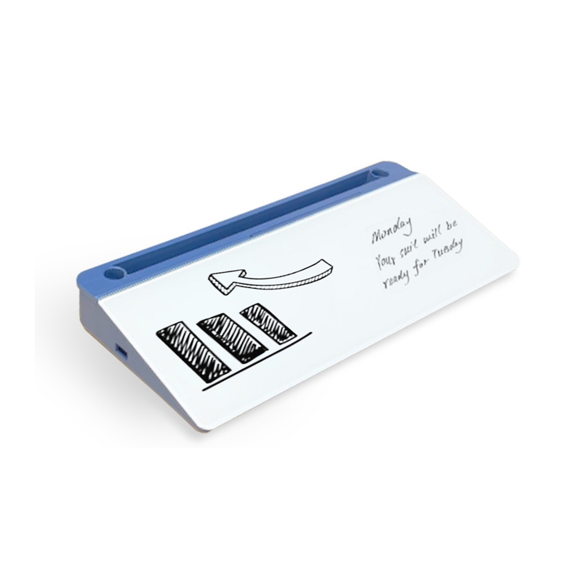 Tempered Glass Desktop Storage Whiteboard with Magnetic Erasable Writing Surface