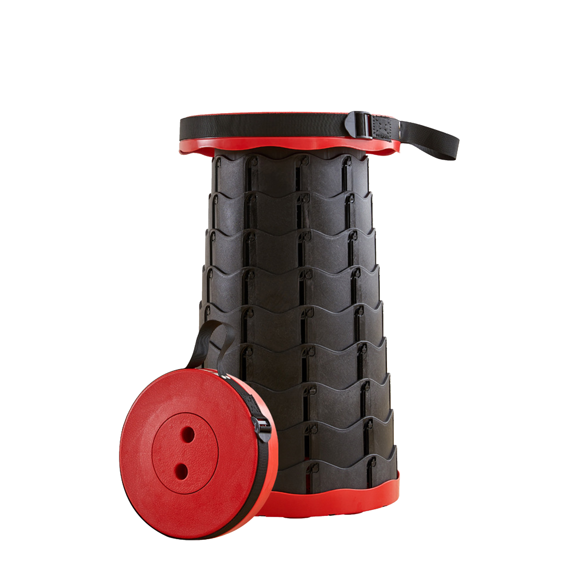 Travel seat with adjustable length 9.8 "" x 9.8 "" x 18 "" 