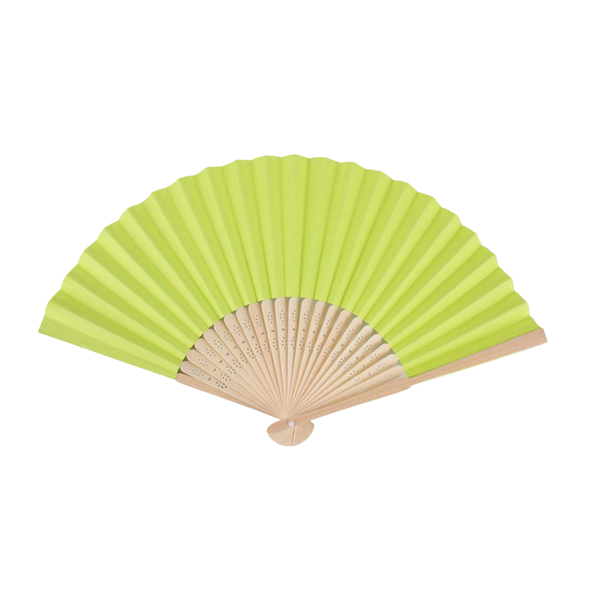 Hand fans crafted from folding paper bamboo 8.3 " x 15 "