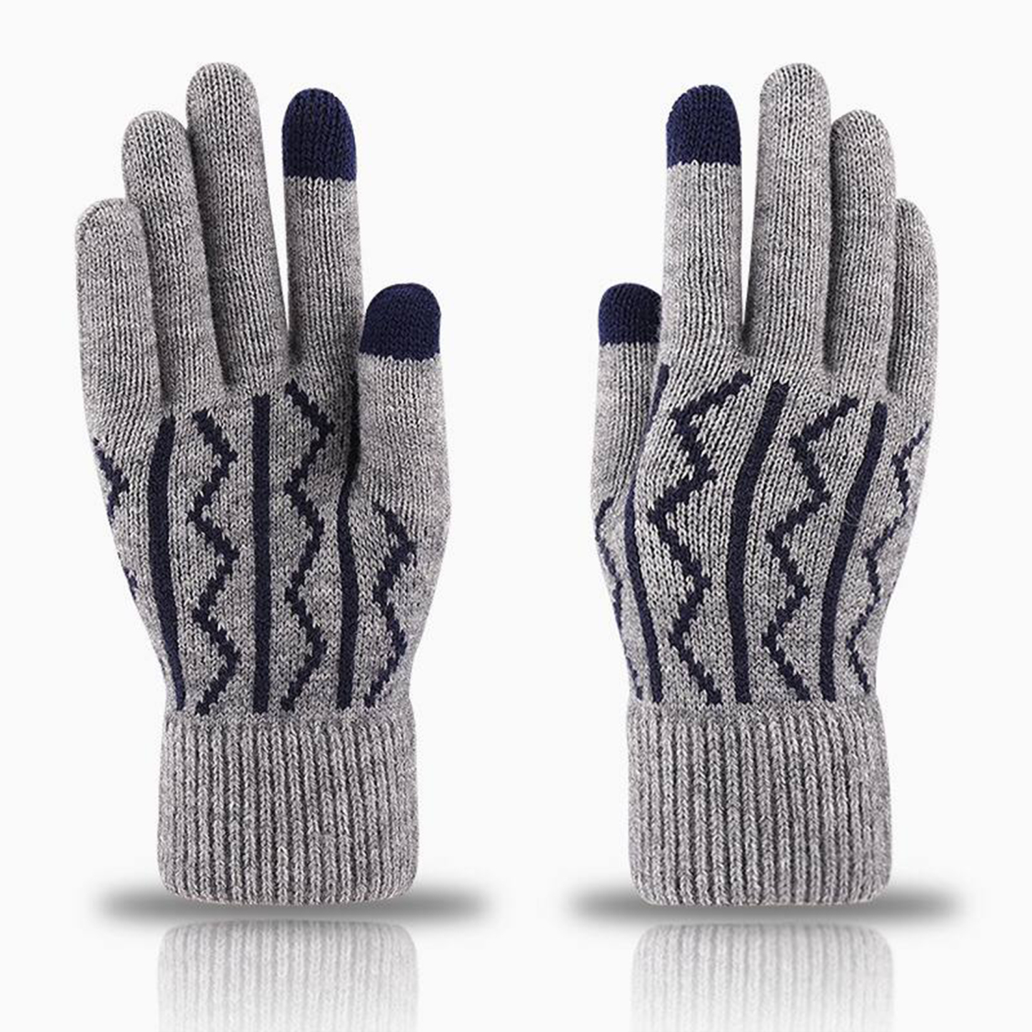 Knitted Touchscreen Gloves (8.7"" x 4.3"")  
