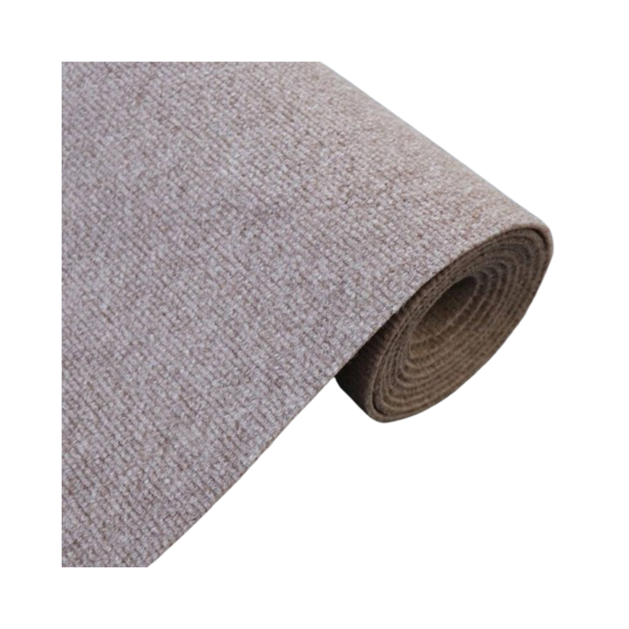 "Ins Style Beige Striped Bedside Photo Carpet – Width: 39.4 to 157.5 inches Length: 39.4 inches"