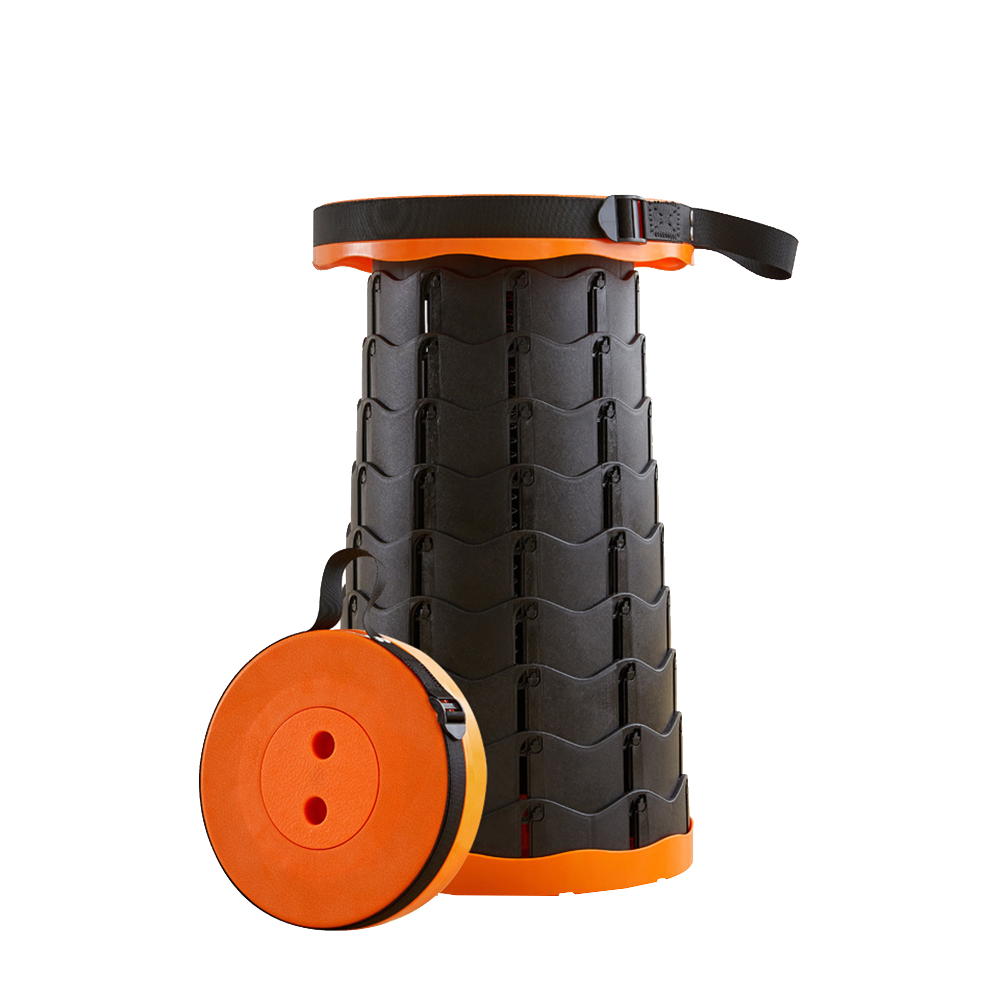 Travel seat with adjustable length 9.8 "" x 9.8 "" x 18 "" 