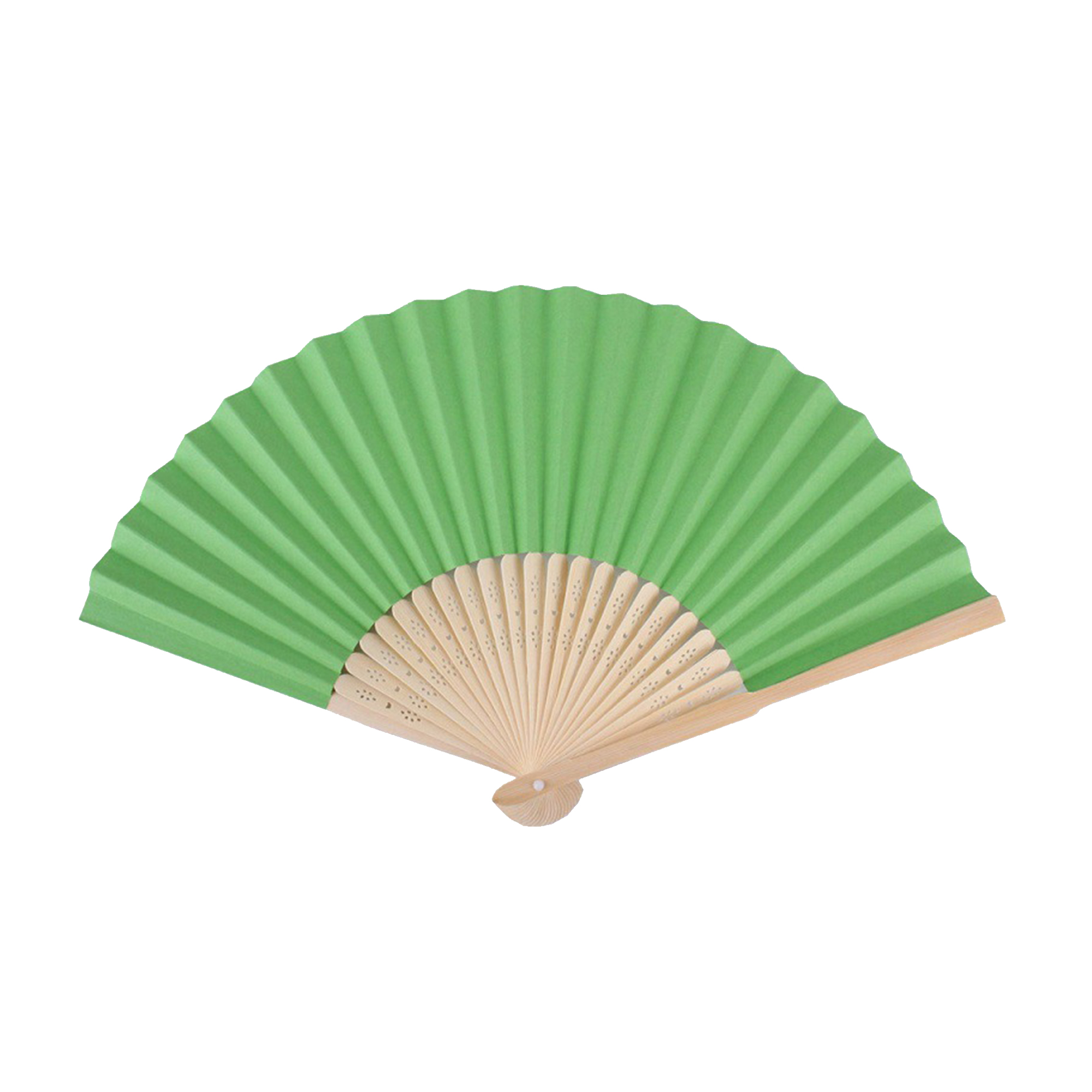 Hand fans crafted from folding paper bamboo 8.3 " x 15 "