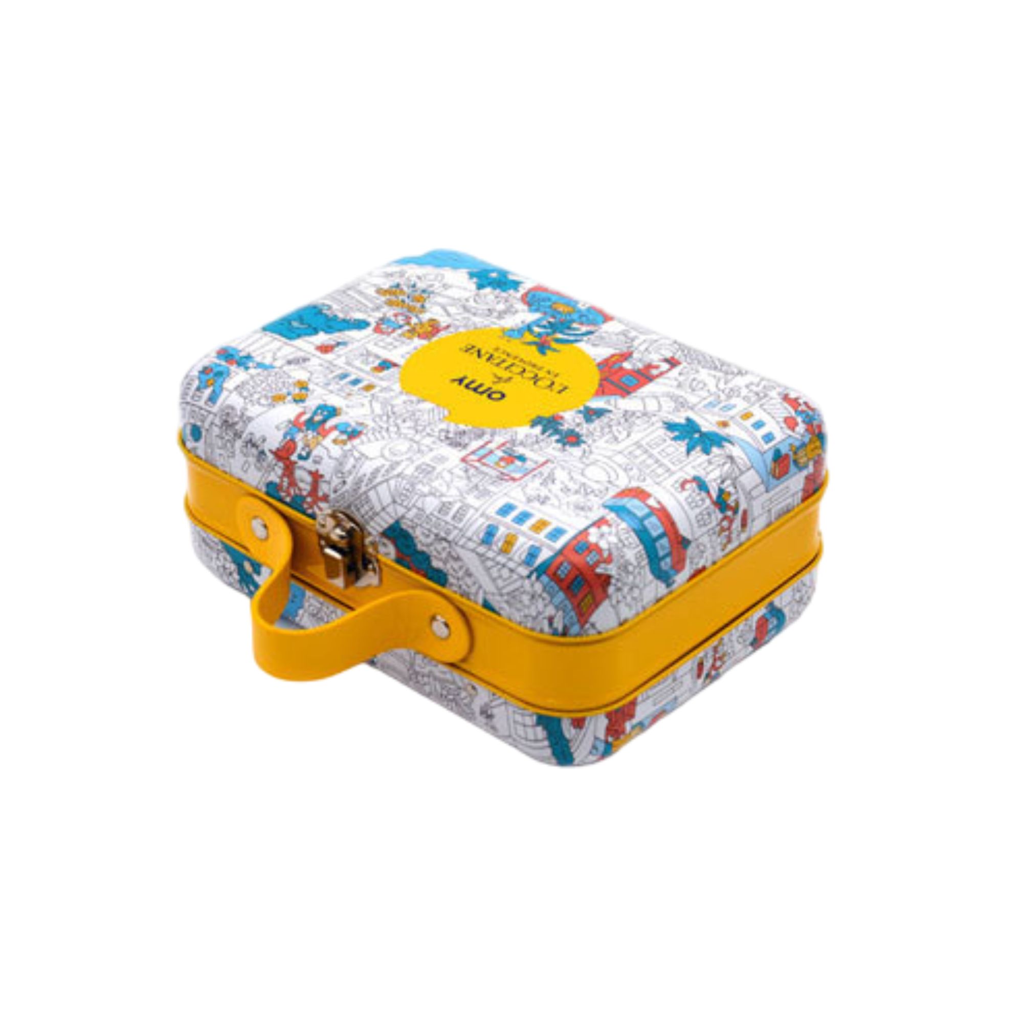 Factory tinplate portable iron box 5.4" x 7.3" x 3.3"